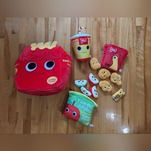 Kidrobot Yummy World Camille The Yummy Happy Meal 16" XL plush apples drink